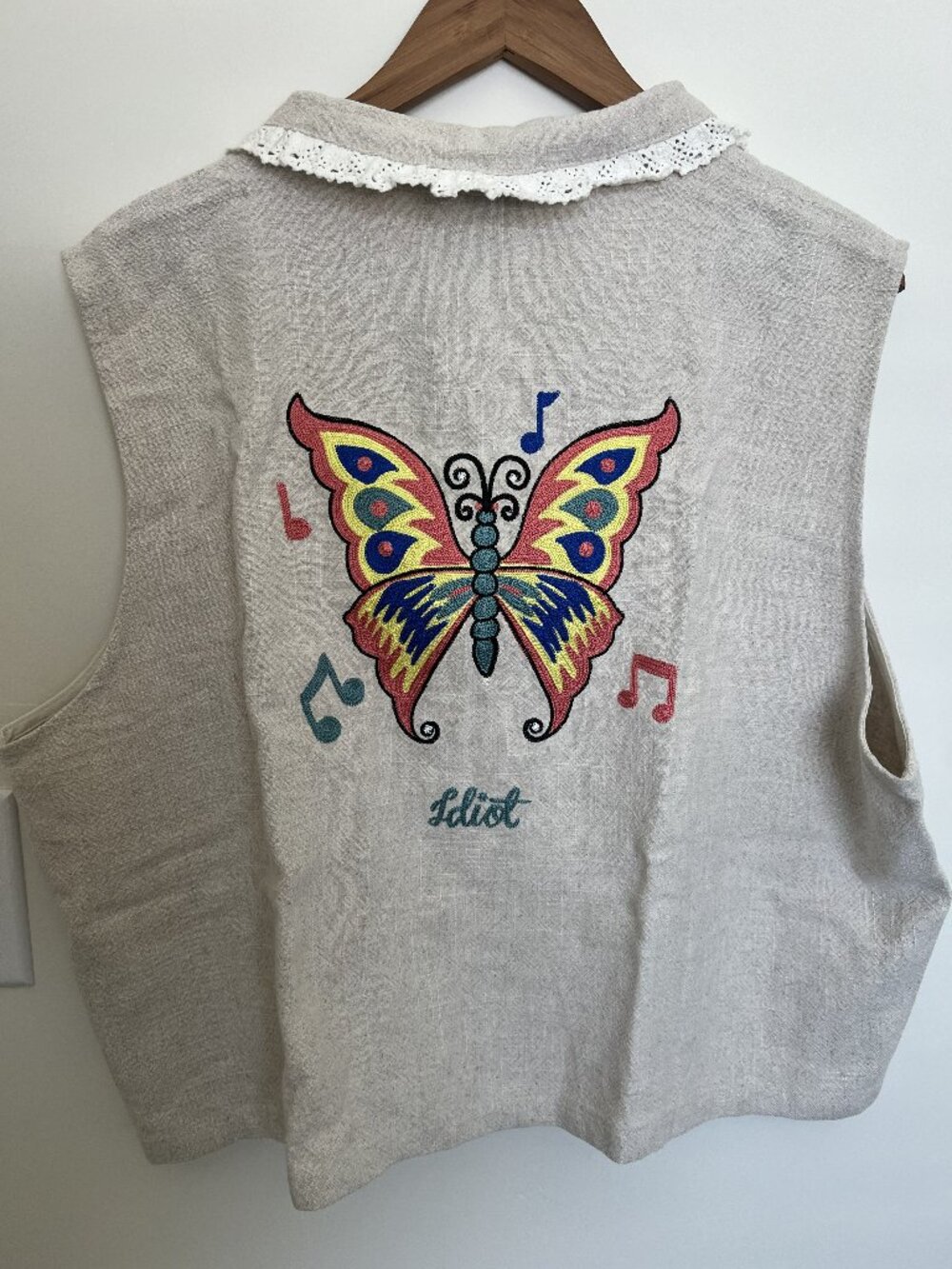 Embroidered Lace Vest